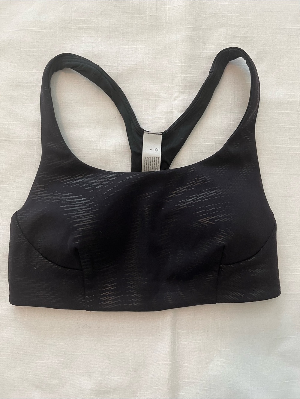 Lululemon Wunder Train Bra Foil *Medium Support, C/D Cup-Foil Black-Size 4